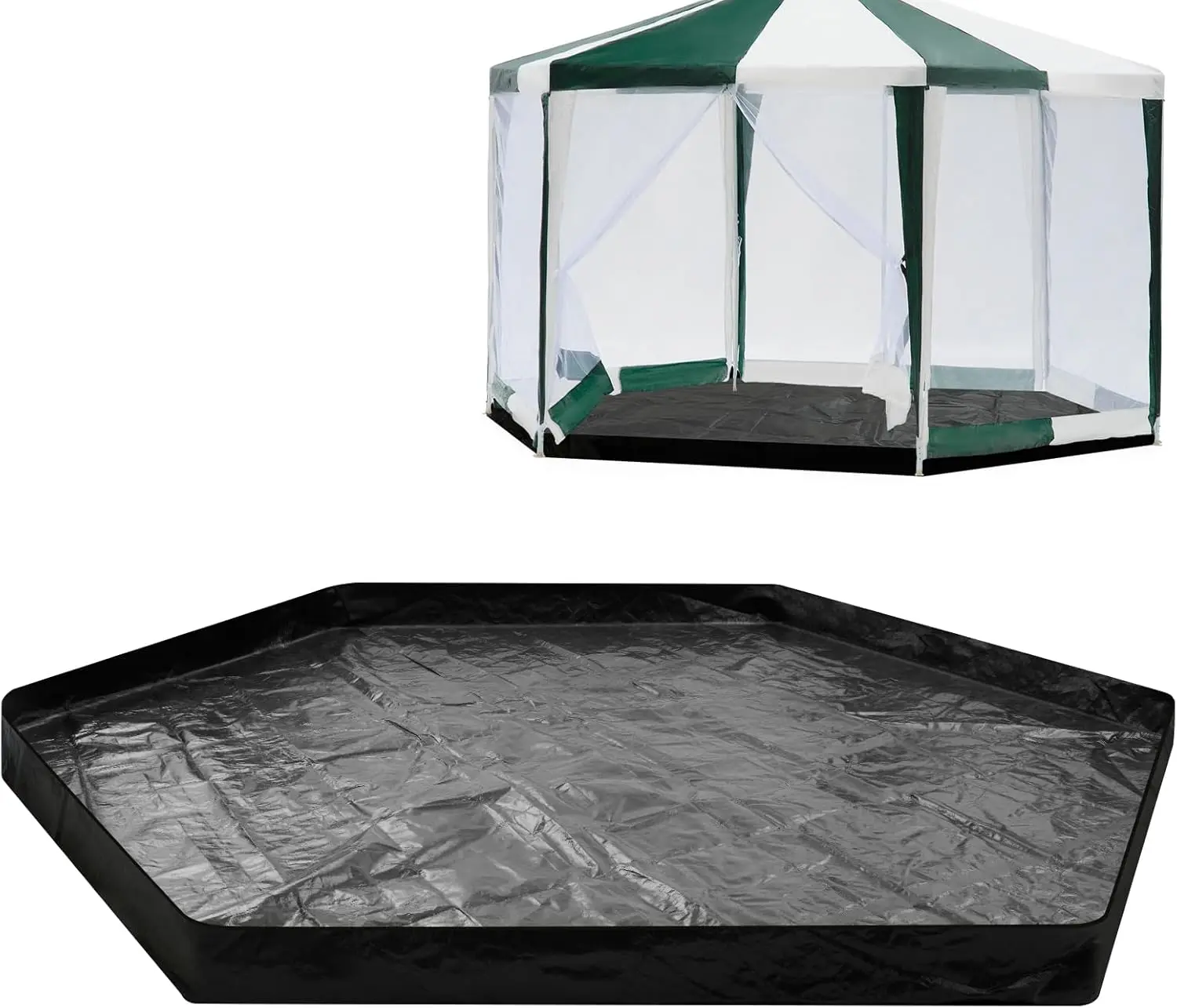 

12.5 Ft Removable Tent Footprint Mat Tarp Waterproof Camping Tent Tarp Floor For Up Screen Tent, Gazebo, Hiking, Backpacking,