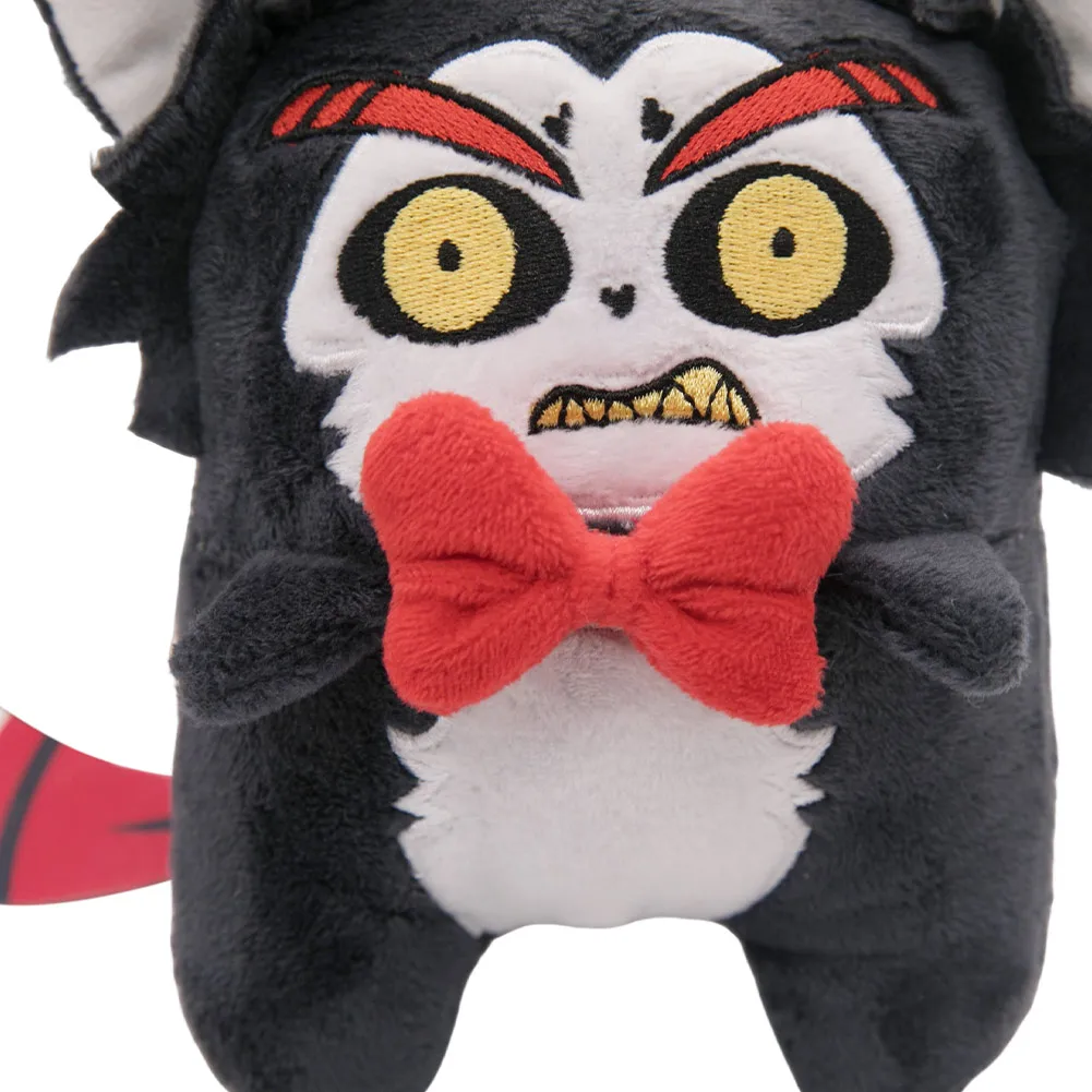 Husk-Peluche Alastor Cat Cosplay, Peluches violettes, Dessin animé, Accessoires d'hôtel, Noël, Cadeau d'anniversaire, Costume de mascotte, Décor d'Halloween, 20 cm, 50cm