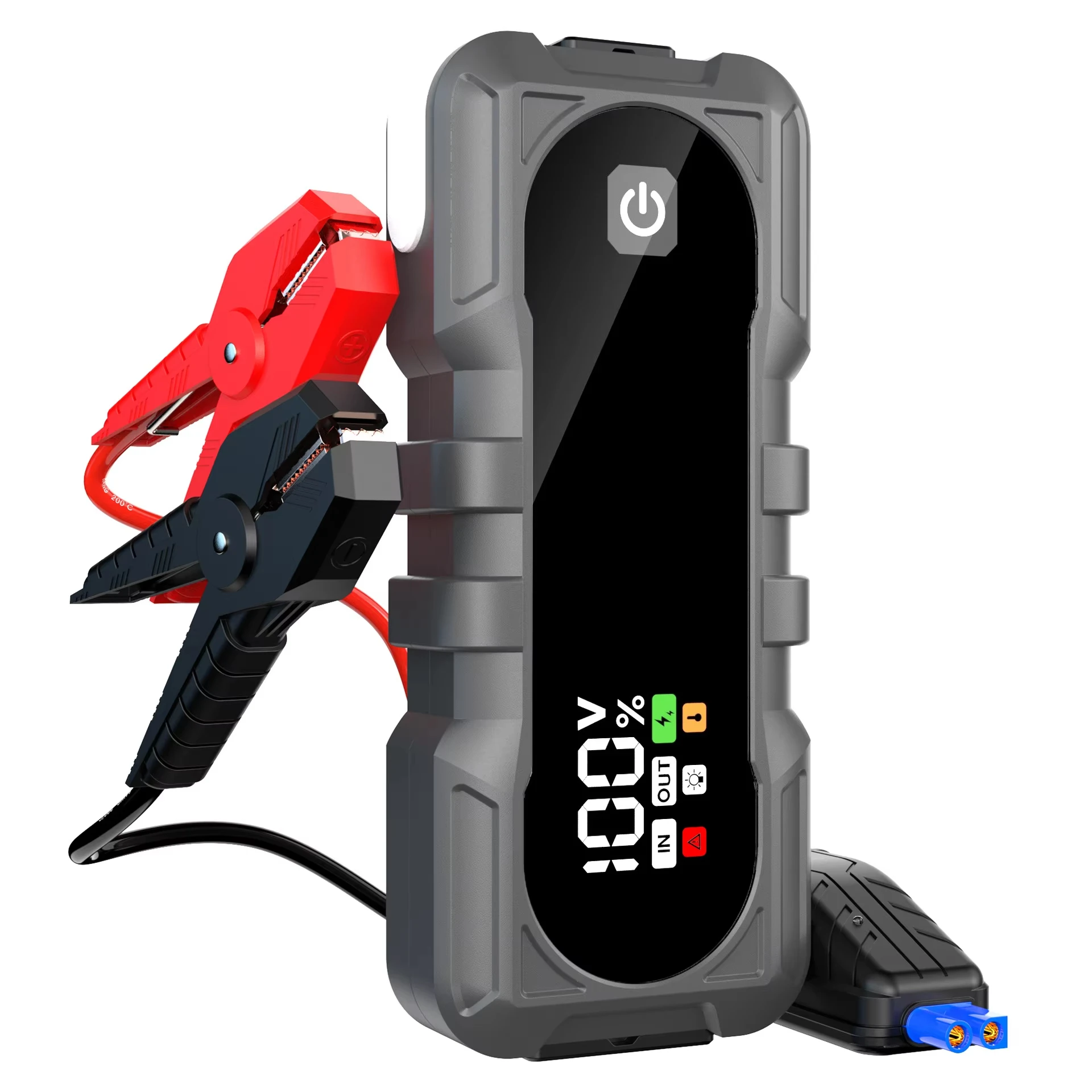 Car Motorcycle Emergency Jump Starter 2000A Large Capacity Portable Outdoor Power Supply Dual-Start Diesel  LED Light
