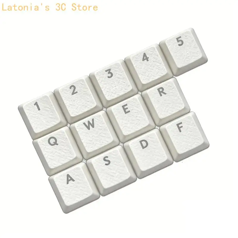 13Pcs Keycap Carbon Fiber Texture Rutschfeste Abdeckung für G915/G813/G815/G913 TKL X3UB – Detail 3