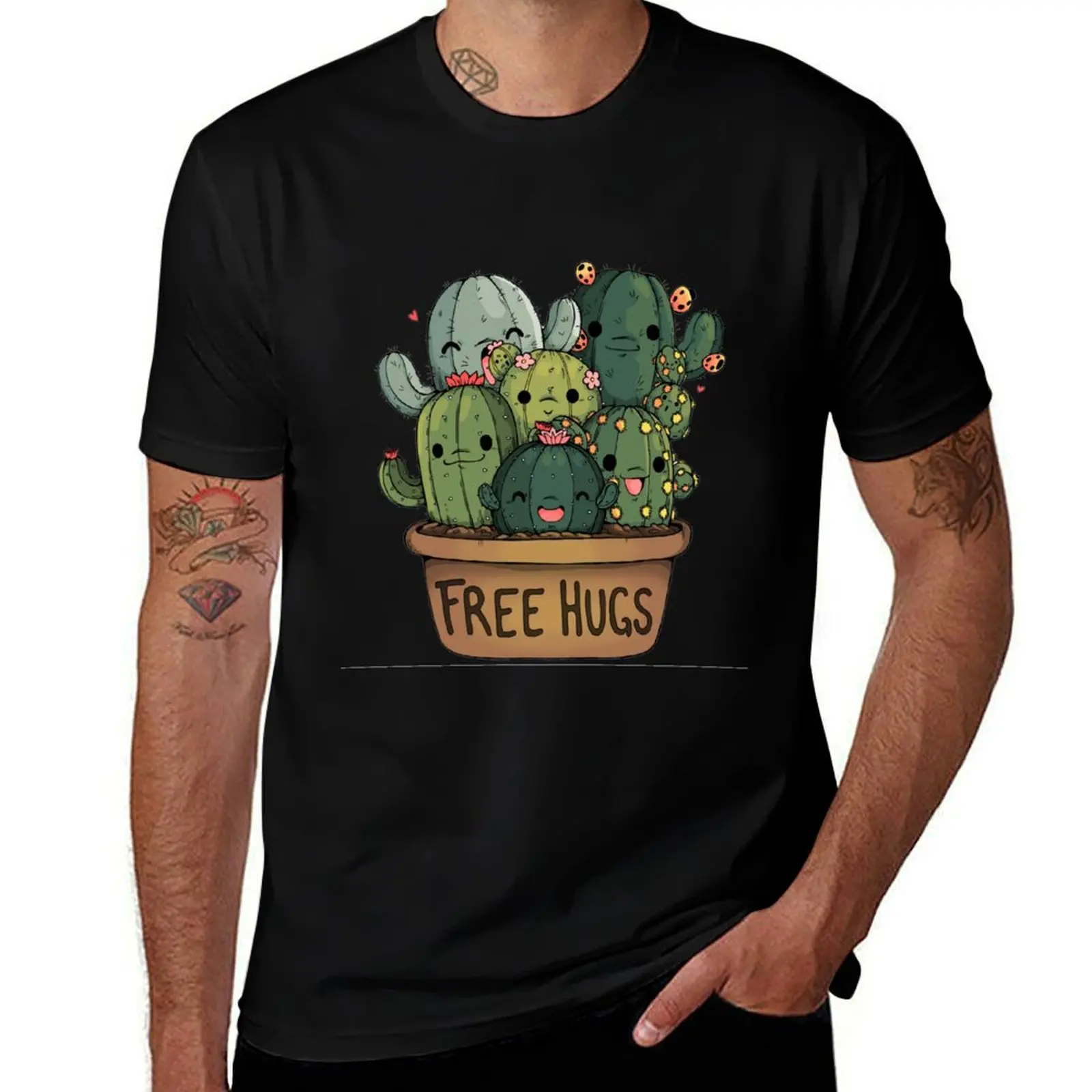 cute cactus T-Shirt t shirts for man pack cotton T-Shirt