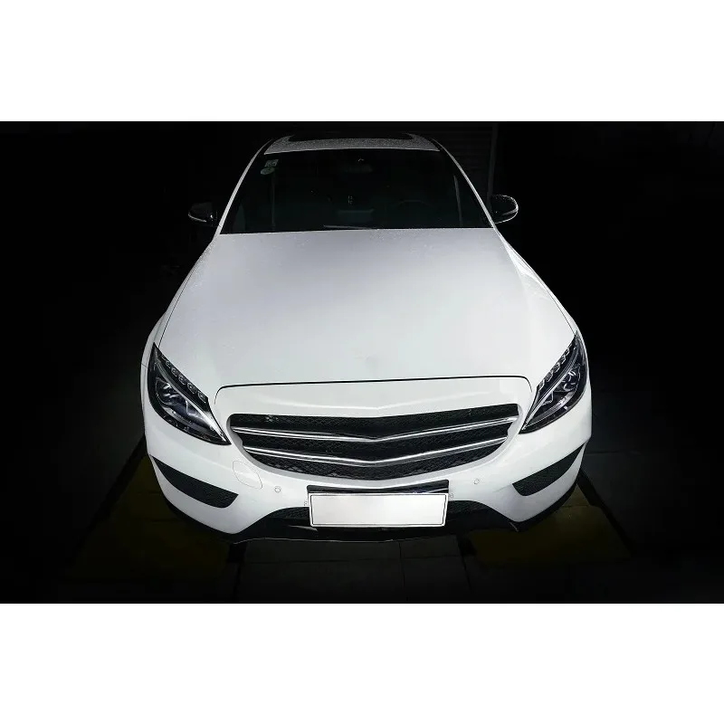 Sistema de admissão de ar frio de fibra de carbono seca real de desempenho 14-18 para Mercedes Benz W205 C180/C200/C260/C300 Tubo de admissão de ar do motor