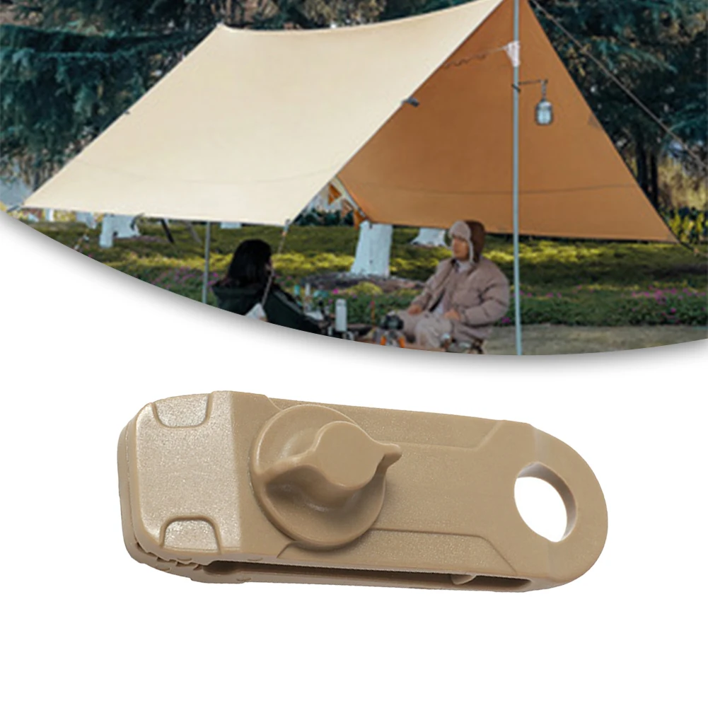 High Quality Outdoor Clips Awning Tarp 3.3 X 1 X 0.1 Inches Accessories Black Plastic Wide Application For Canes