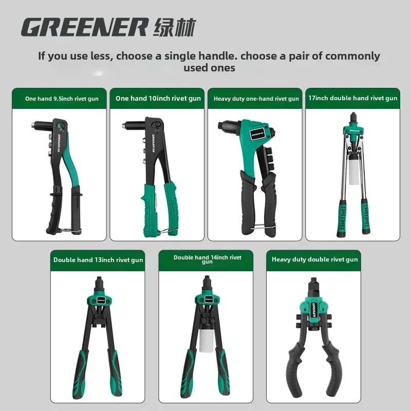 Heavy Duty Handheld Rivet Gun with Easy Pulling for Industrial and Household Use A