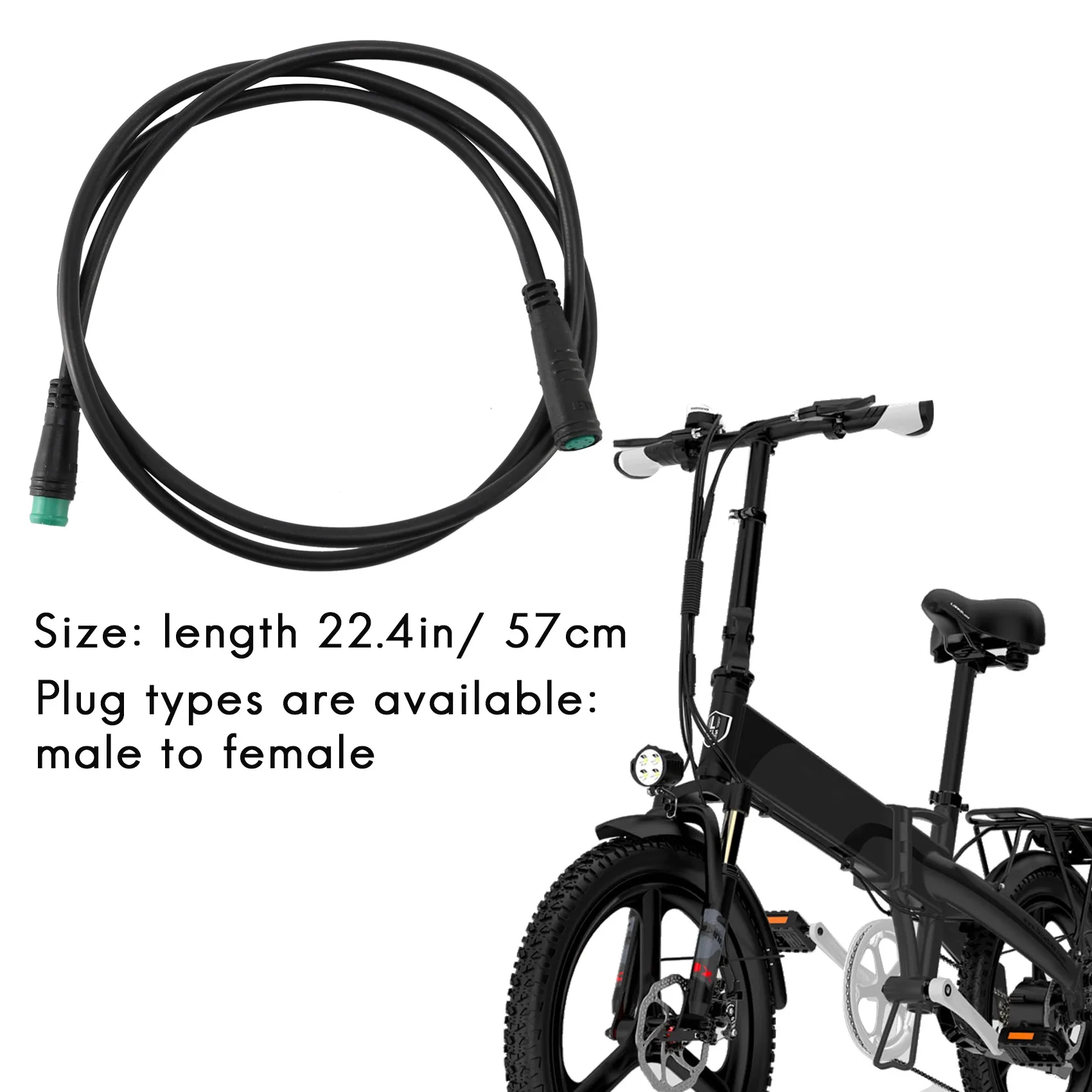 Ebike Display Cable 5 Pin for Bafang BBS01/BBS02/BBSHD Mid Motor Electric Bike Display Extension Cable Connector