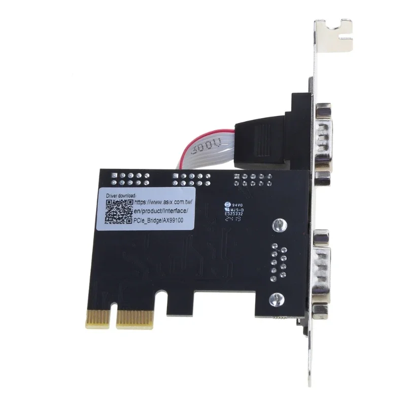2 Port Low Profile RS232 PCI for Express Serial Card Adapter with 16550 UART Pcie RS232 PCI-E Serial Card 6