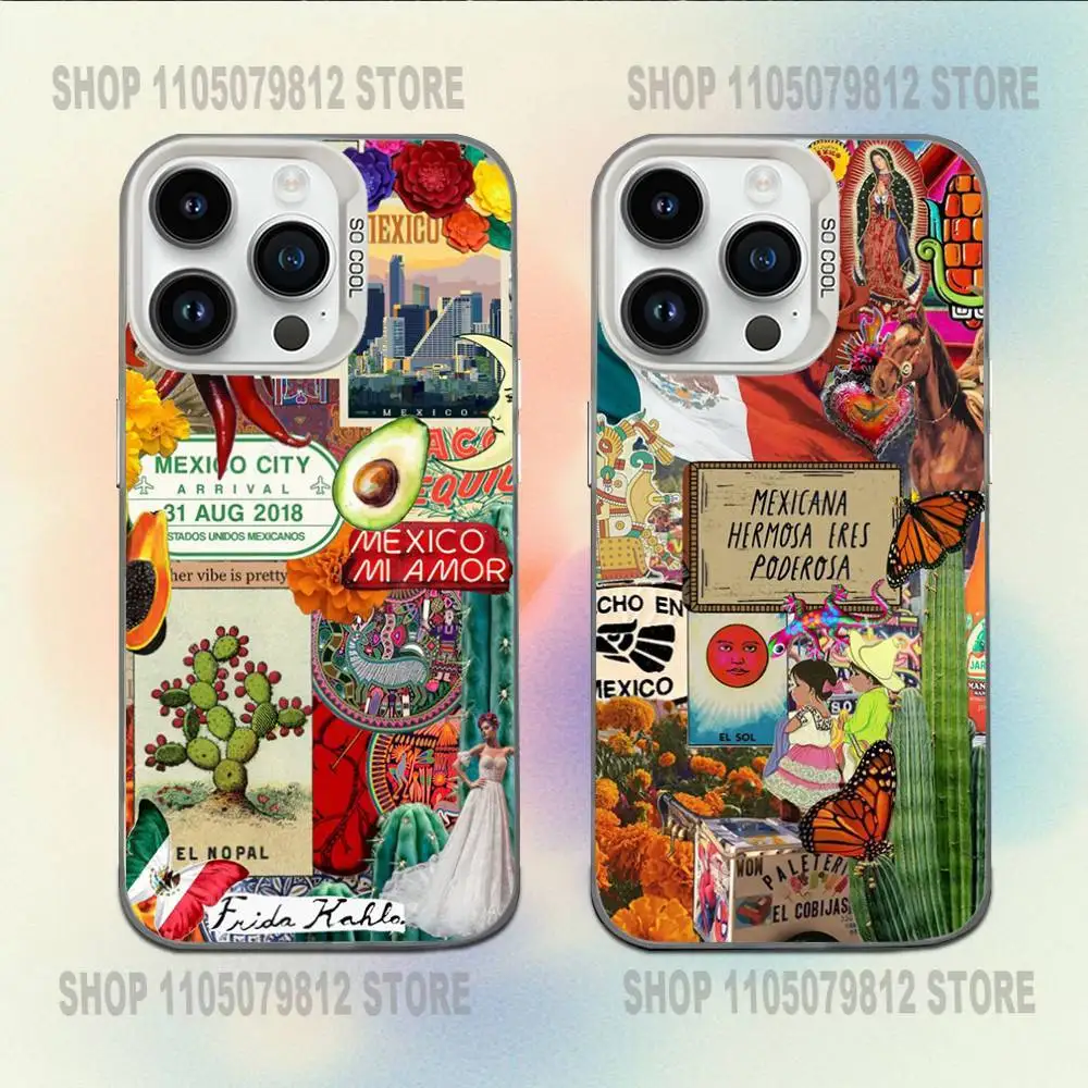 

Viva Mexico Phone Case For iPhone 16,15,14,13,12,11,Mini,Pro,E,MAX White Candy Matte Shockproof Cover
