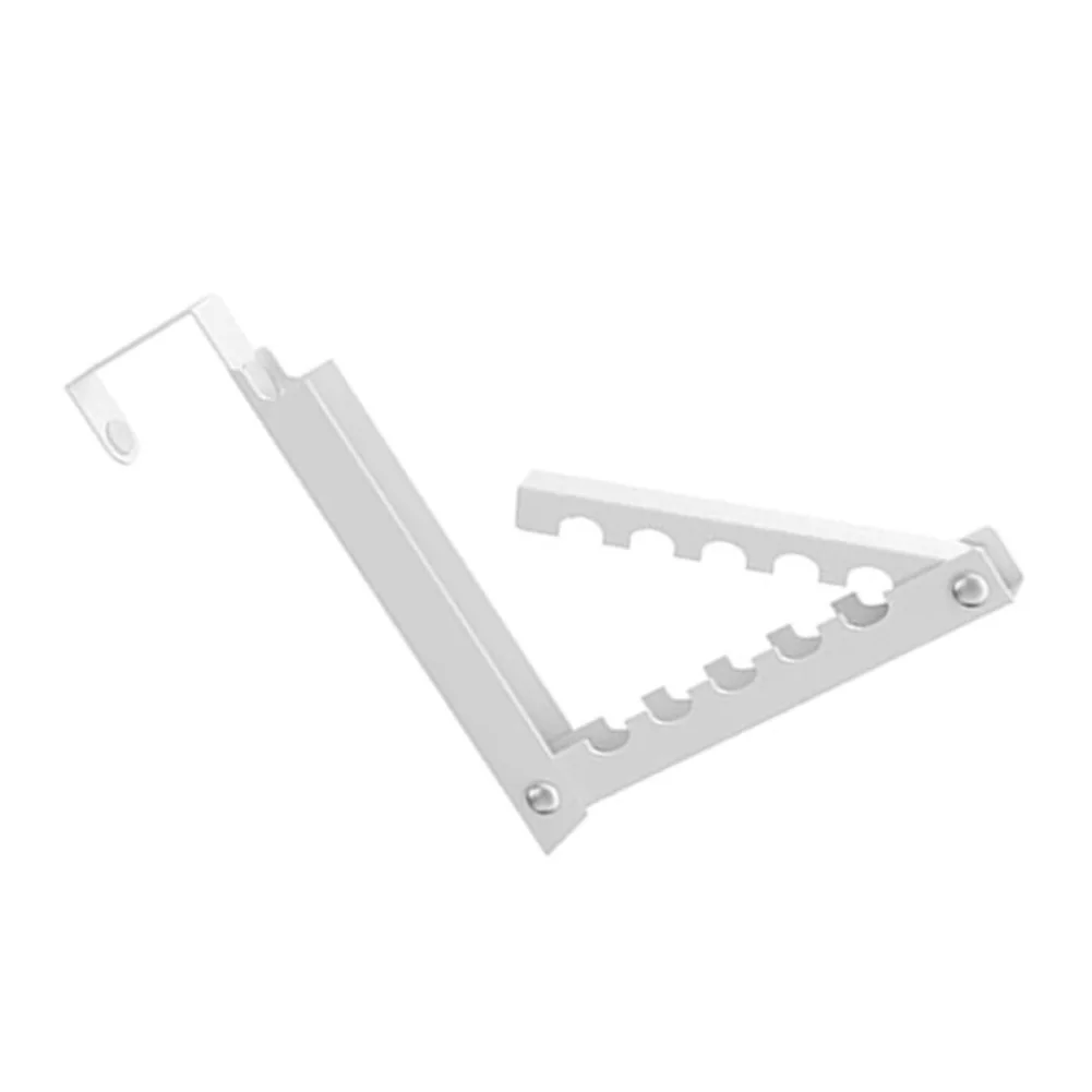 Foldable Over Door Hanger for Clothes Towels Bags with Extendable Rod and Anti-Slip Hooks for Compact Living Spaces