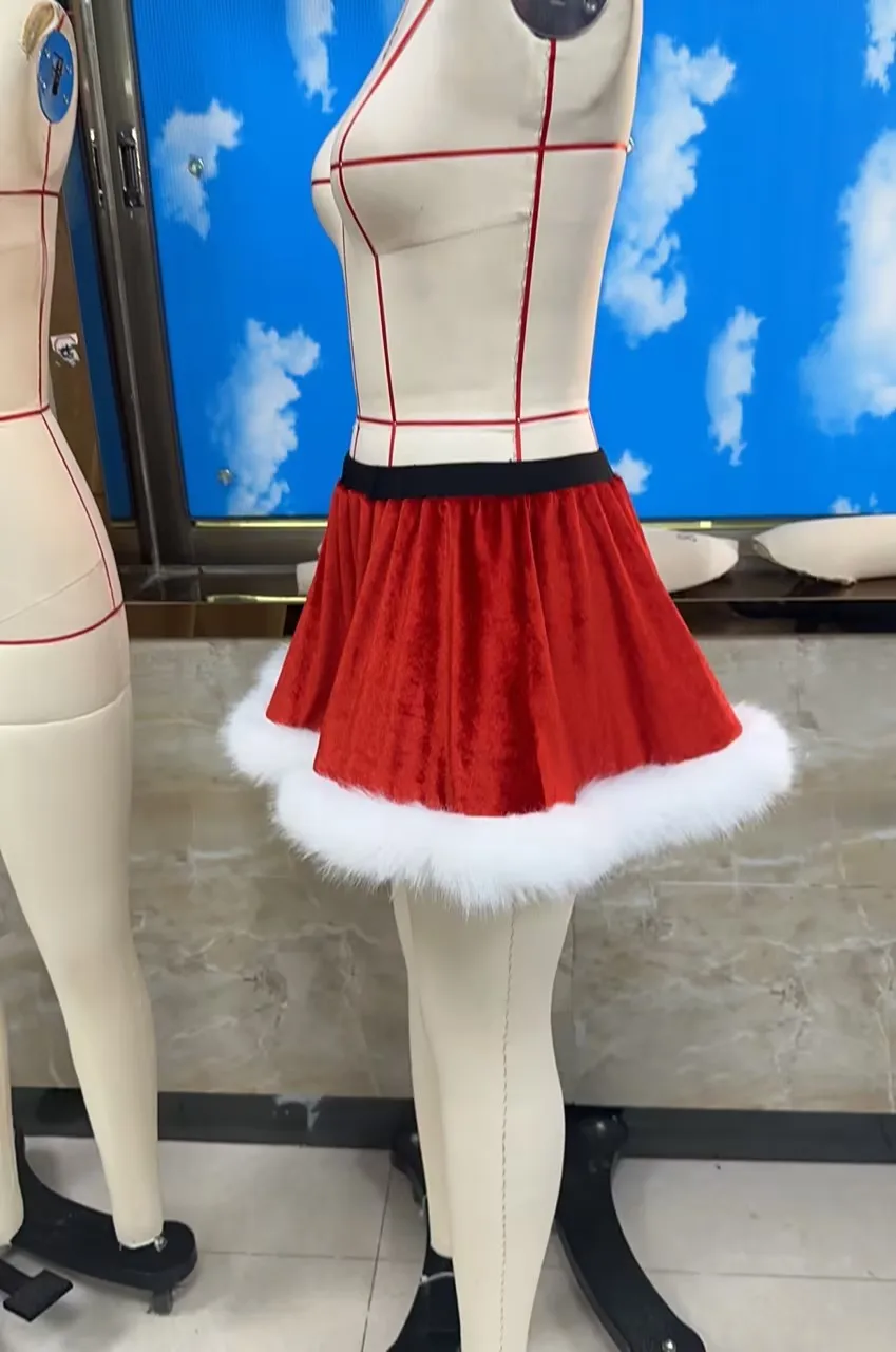 Get Ready to Slay in Style with Our Red Hot Polyester Skirt - S, M, L Sizes Available!