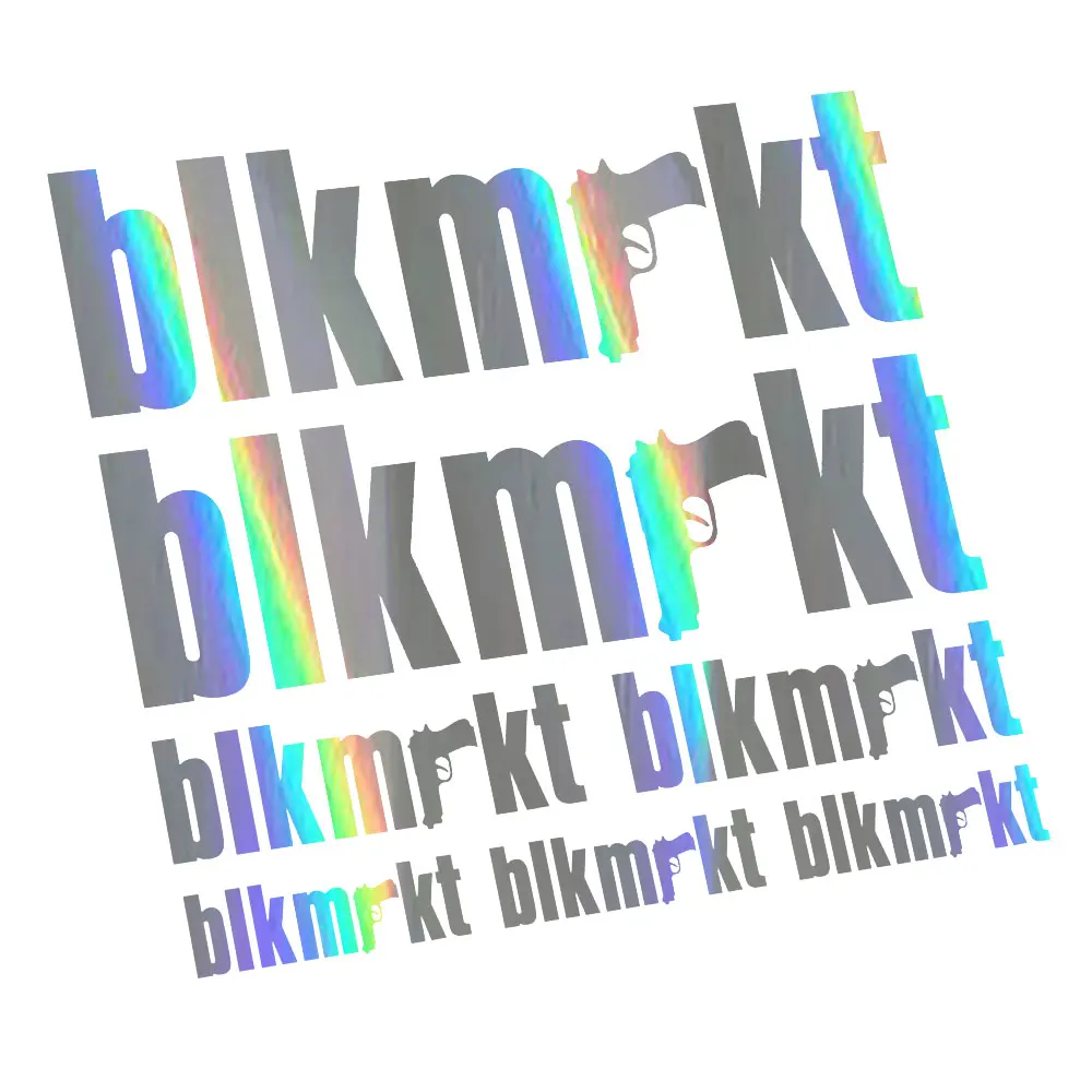 For Black Market BLK MRKT Bikes Frame labels Sticker Decal Kit Bicycle Cycling