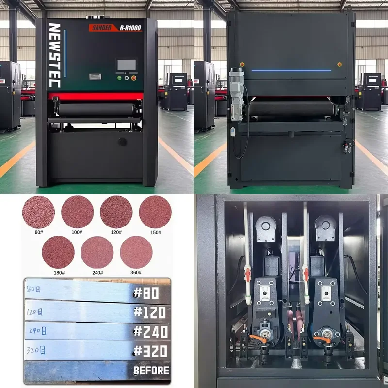 2026 CE Automatic Industrial Flat Metal Polishing Machine, for Metal Polishing, 630/800/1000/1300/1600mm Wide