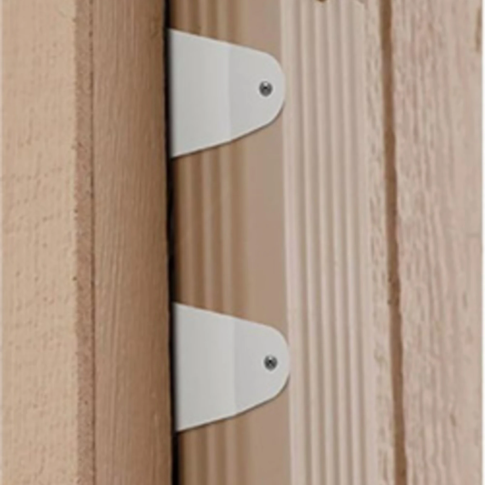 8 Pieces Downspout Pipe Clip White Downspout Strap with Pre-Drilled Mounting Holes Aluminum Gutter Strap with Pre-Drilled Holes