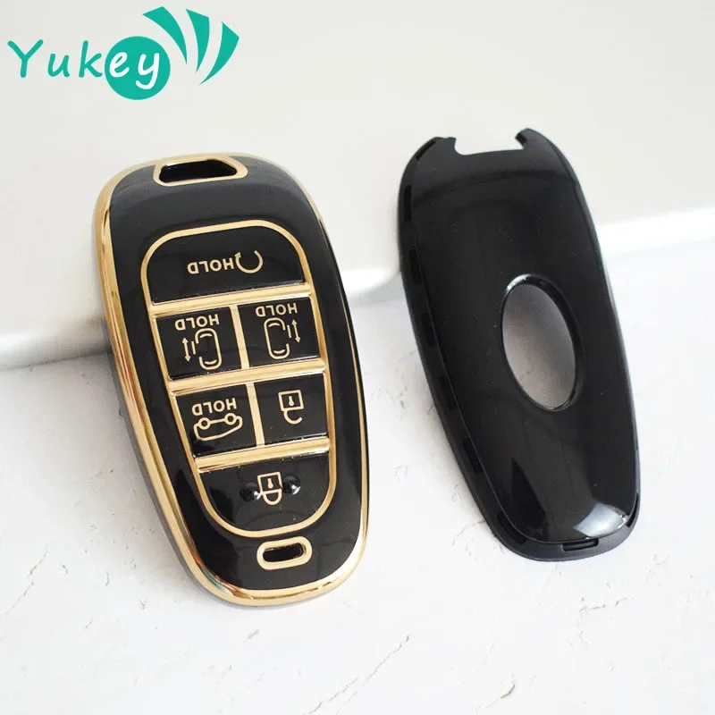 For Hyundai Sonata Sel Ev 6 Ev 8 IONIQ 5 NEXO Tucson Sonata 2020 Grandeur 2020 Sonata Limited 6 Buttons Tpu Car Key Case Cover