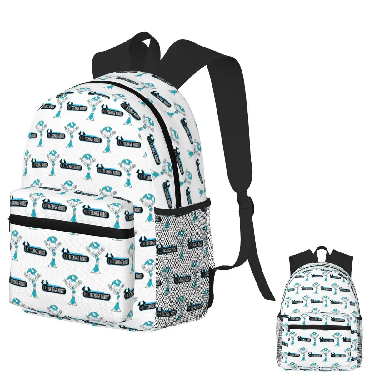 

Teenage Robot Student Backpack School Bag Hiking Travel Daypack for Men Women Bookbag Shoulder Bags