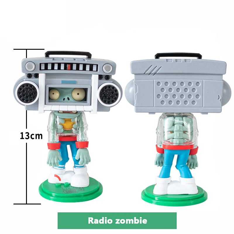 Original Plants vs. Zombies Toy Action Figure Dolls Blind Box Radio Peashooter Chomper Zombies Crossdressing Party Kids Toys