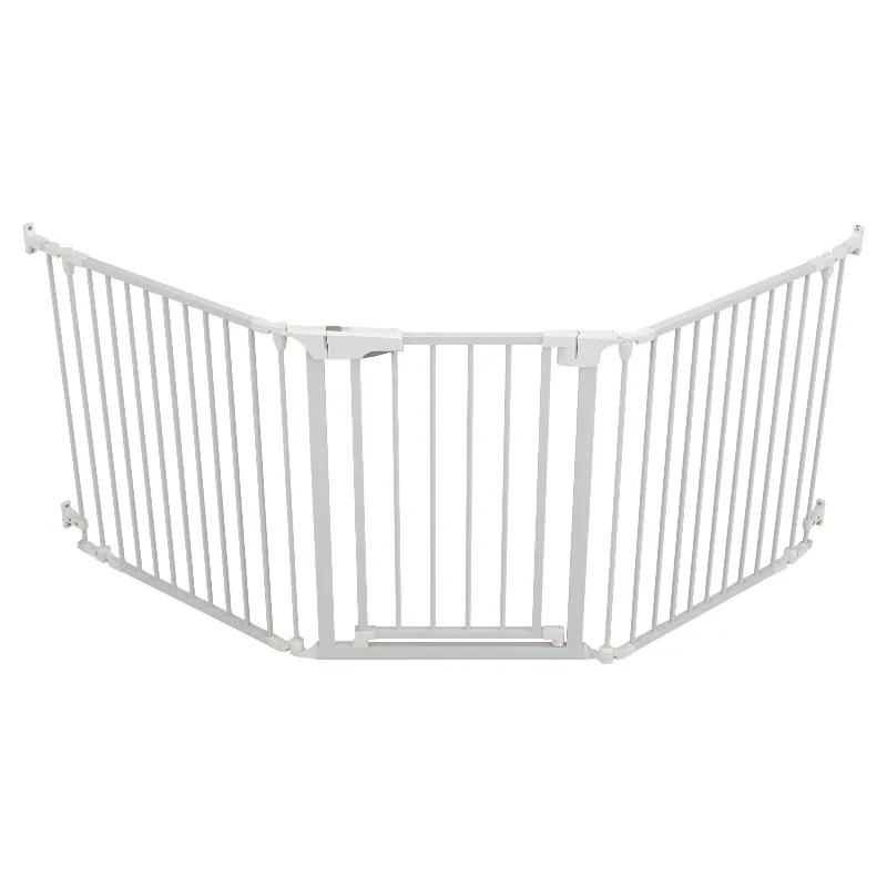 

Durable Retractable Security Dog Fence for Small Animals Stairs Indoors Classic Foldable Button Solid PVC Mesh Iron Cats