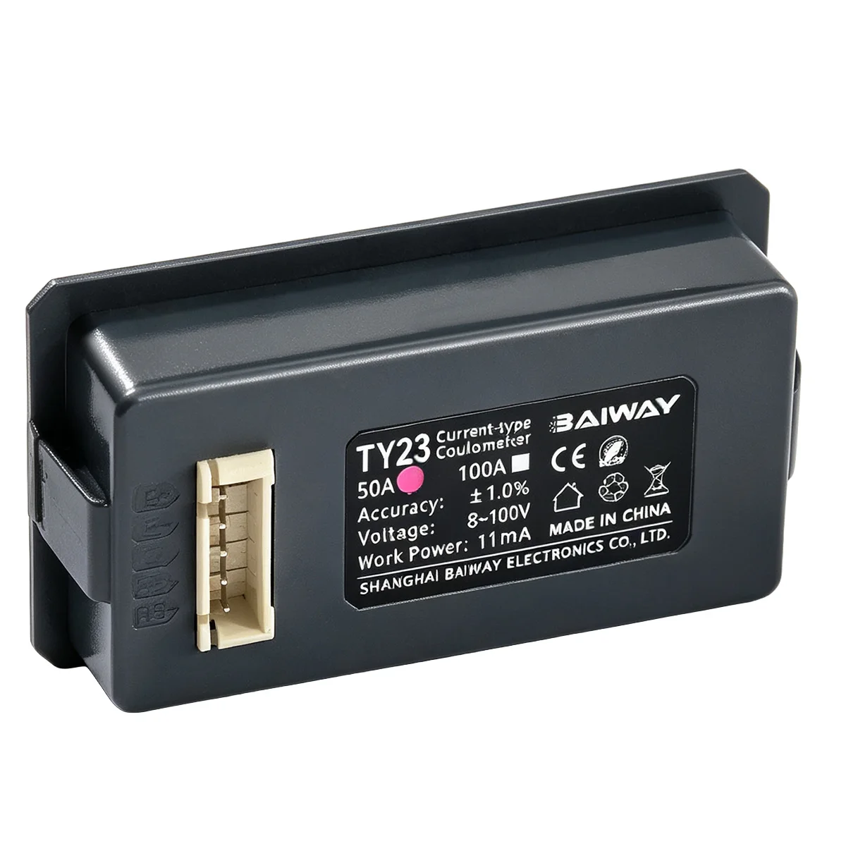 TY23 Batteriekapazitätsanzeiger 8V-120V 50A 100A, Li-Ion Lifepo4 Blei-Säure Lithium Spannungstester – Detail 9