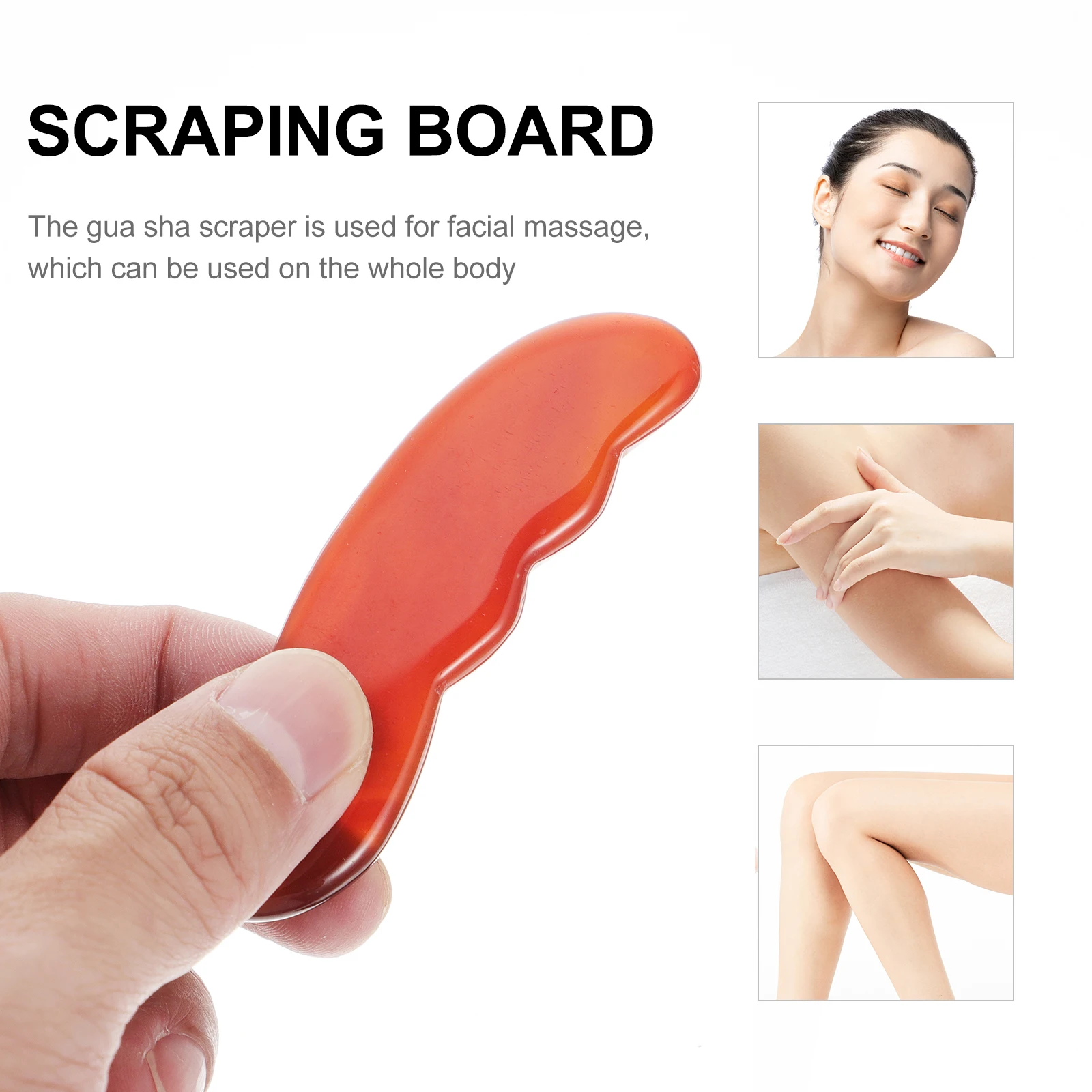 

Jade Scraping Board Gua Sha Massage Tool Pain Relief Scraper Body Massager Plate
