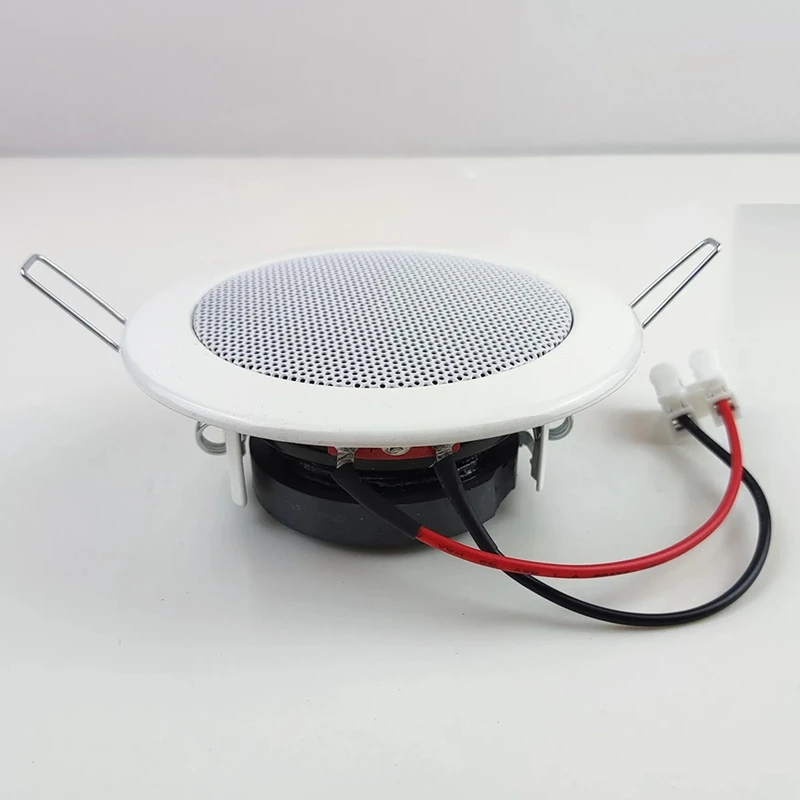 B34B-Bathroom 3Inch 8Ohm 6W Passive Ceiling Speaker Metal In-Ceiling Speaker Sound Quality Background Music System