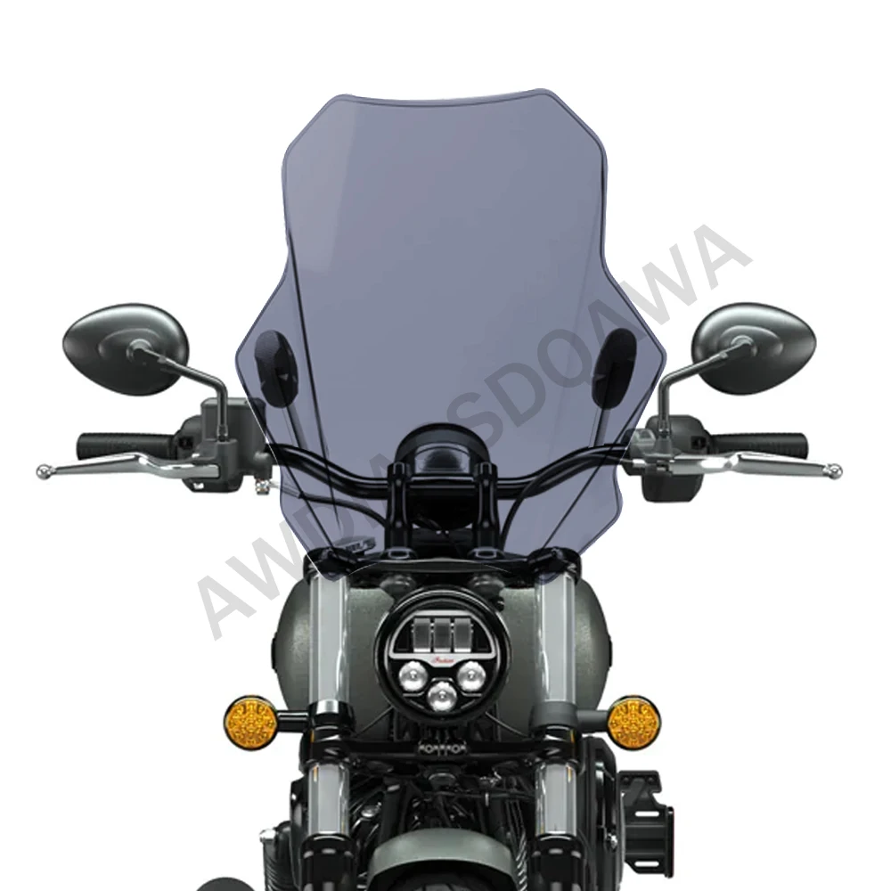 NEW 2022 2023 Motorcycle Adjustable Wind Screen Windshield For Indian Chief Dark Horse Bobber