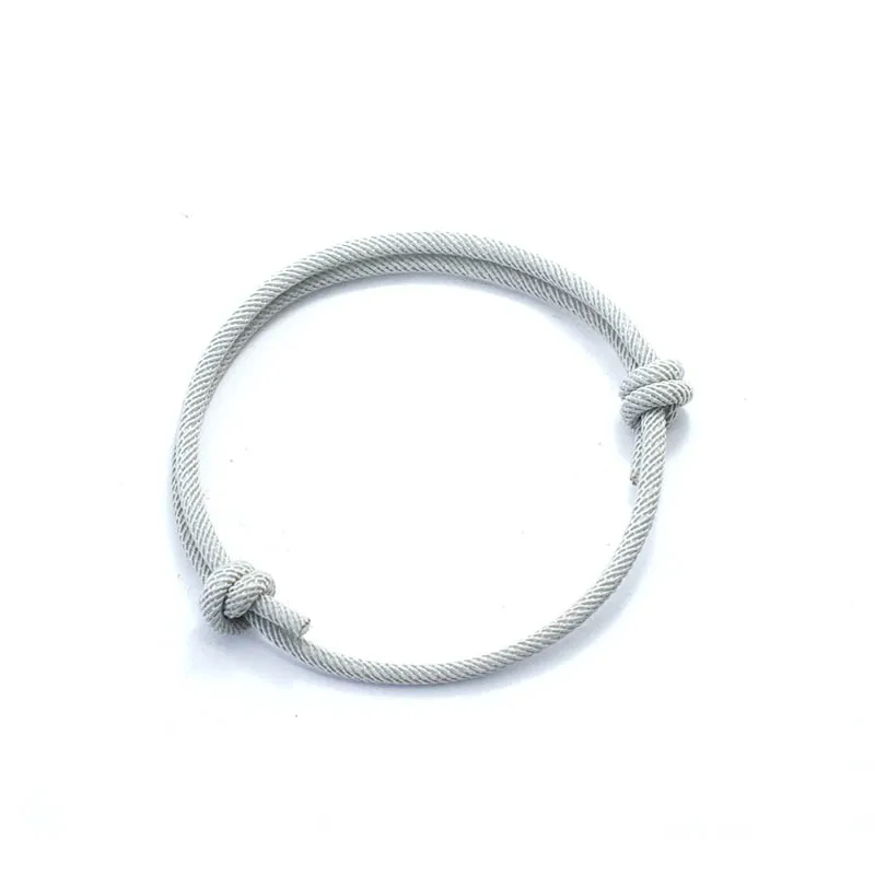 New Handmade Adjustable Rope Bracelet Men 4mm Thin String Relationship Braclet Gift For Him Lucky Thread Brazalete Pulseira image 6
