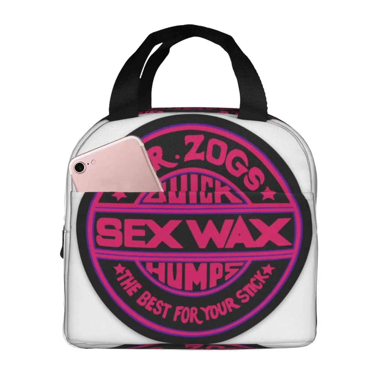 Mr Zogs Surfing Sex Wax Insulated Lunch Bags for Women Resuable Thermal Cooler Bento Box Work School Travel