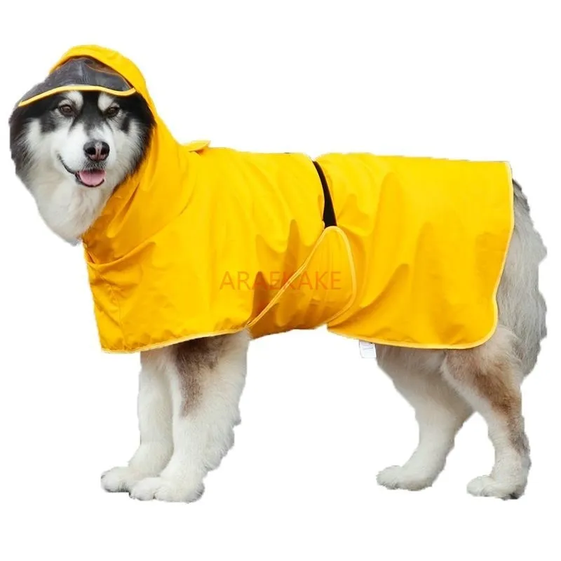 Dog raincoat, pet poncho, all inclusive belly protection, Kirky medium and large dogs, golden hair, Alaska big dogs, waterproof