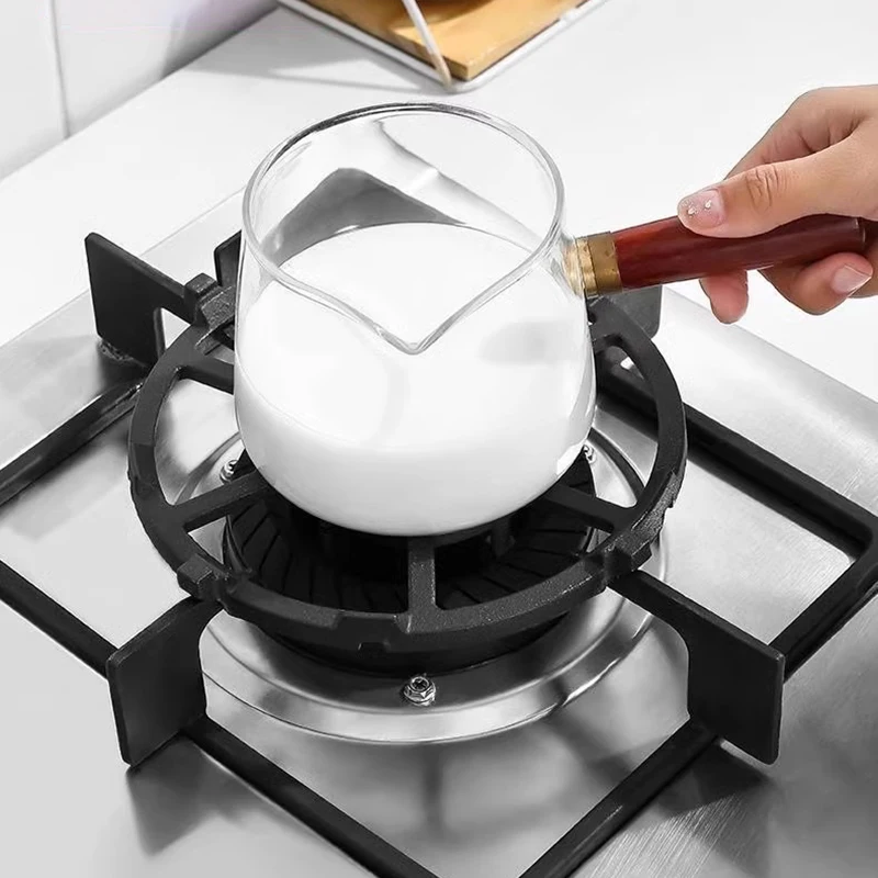 Novo antiderrapante fogão de ferro fundido trivets para cozinha wok cooktop gama pan titular pote leite titular universal fogão a gás rack