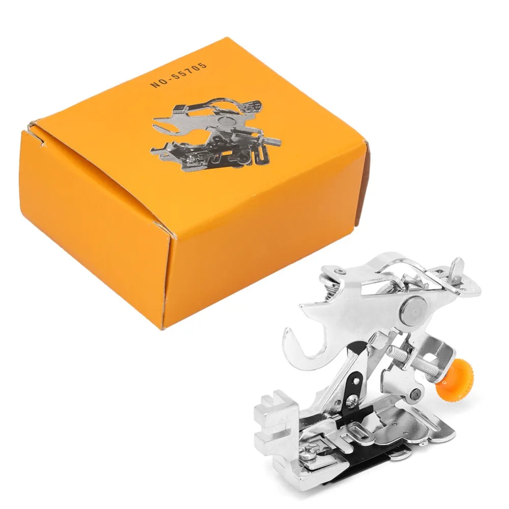 Prensatelas Ajustable para Fruncido, de Aleación de Zinc Plateado, Accesorio para Prensatelas 55705, Prensatelas Universal para Fruncido