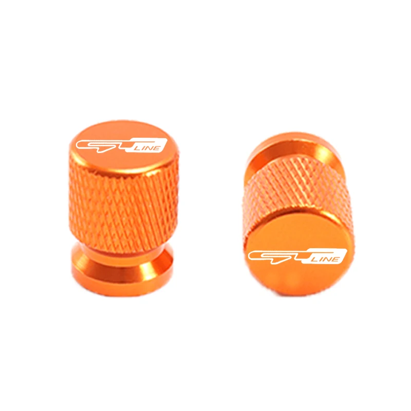4pcsFor Kia GT Line Sportage Ceed Picanto K5 K3 Stonic  Car CNC Aluminum Tire Valve Air Port Stem Cover Caps Accessories