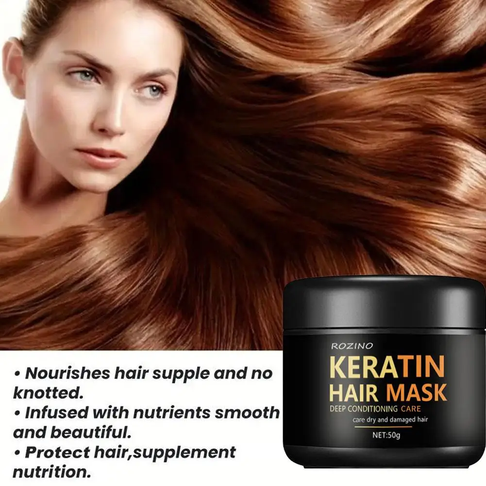 50g Collagene Cura dei capelli Riparazione profonda Condizionamento Olio di argan marocchino Maschera per capelli Essenza adatta per capelli secchi e danneggiati