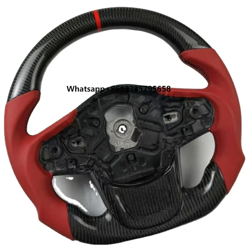 

Luxury Sports Leather and Carbon Fiber Steering Wheel for Speed-Run Fit and TT Model Including Land Cruiser