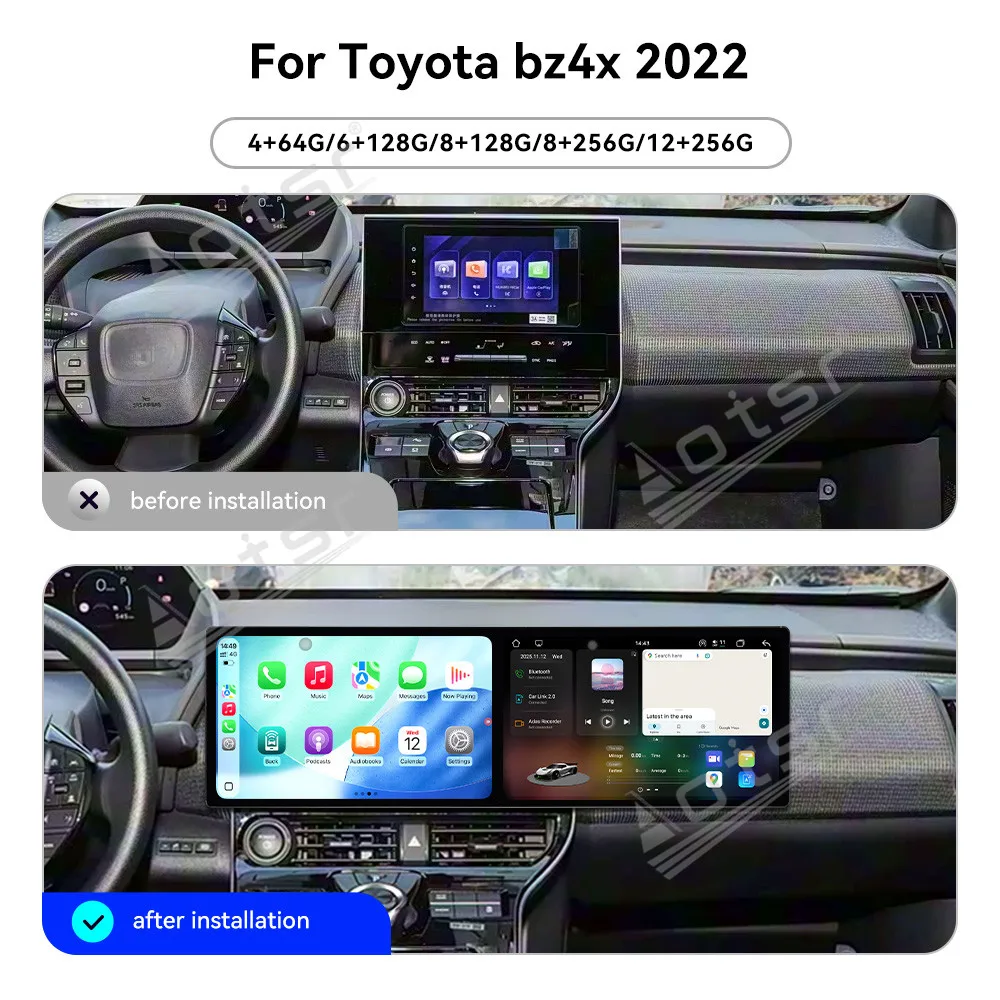 2025 أفضل بائع مزدوج 10.1 ''أندرويد 15 لتويوتا bz4x 2022 سيارة لتحديد المواقع والملاحة CarPlay HD شاشة مشغل وسائط متعددة رئيس وحدة #2