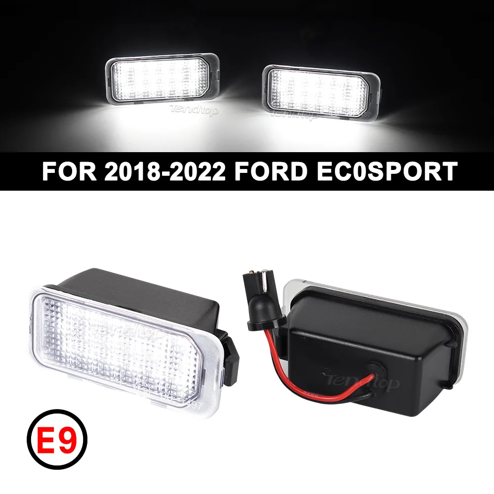 

6000K White LED Number License Plate Lights Lamps for Ford Edge C-Max C Max Transit 150 250 Ranger EcoSport