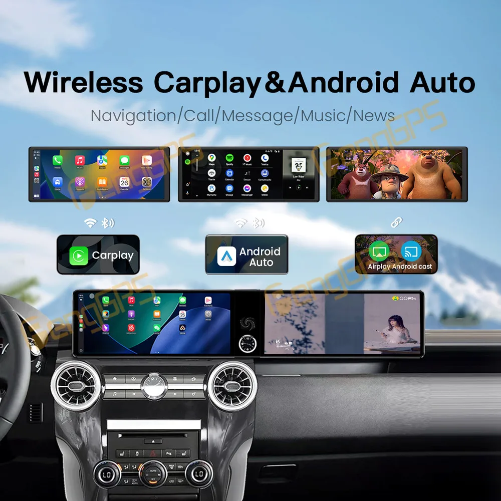 

12,3-дюймовый двухэкранный автомобильный радиоприемник с Android и CarPlay для Land Rover Discovery 4 2010-2016, навигация, автомагнитола, DSP, GPS, мультимедиа, 4G