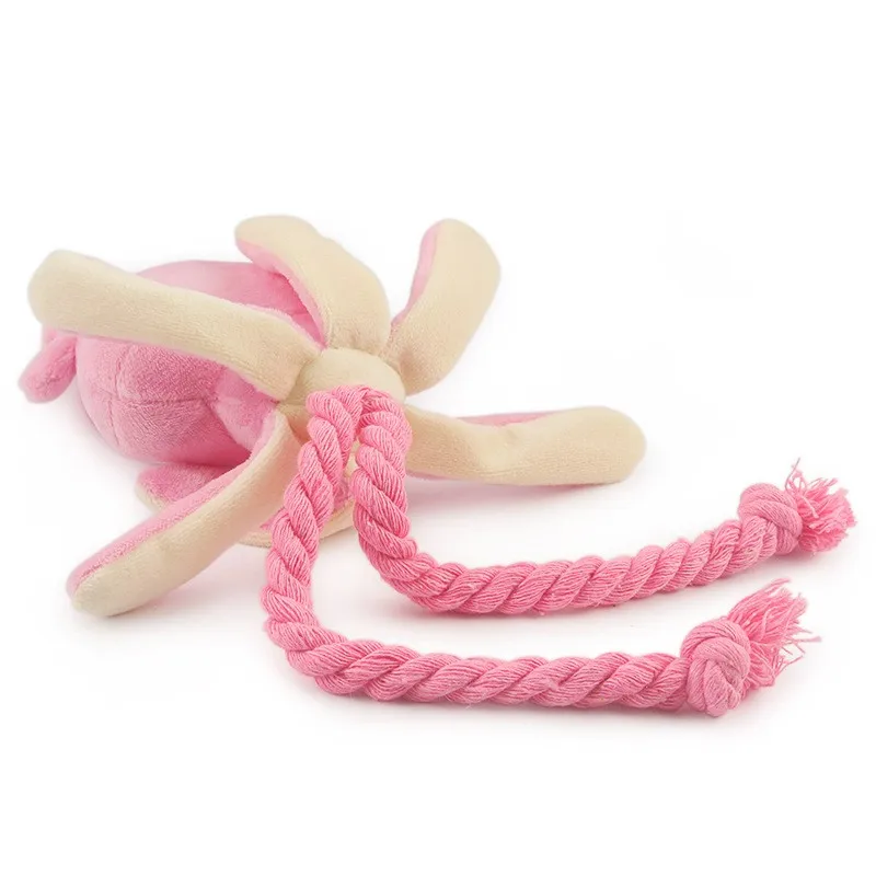 Supet Pet Octopus Plush Rope Toy Is Bite-resistant, Fun and Interactive, Suitable for Indoor and Outdoor Use