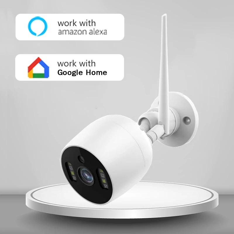 Cámaras HD de 1080P a todo Color, Audio bidireccional, inalámbrica, impermeable, Wifi, visión nocturna, Sensor de movimiento, Mini cámara de seguridad