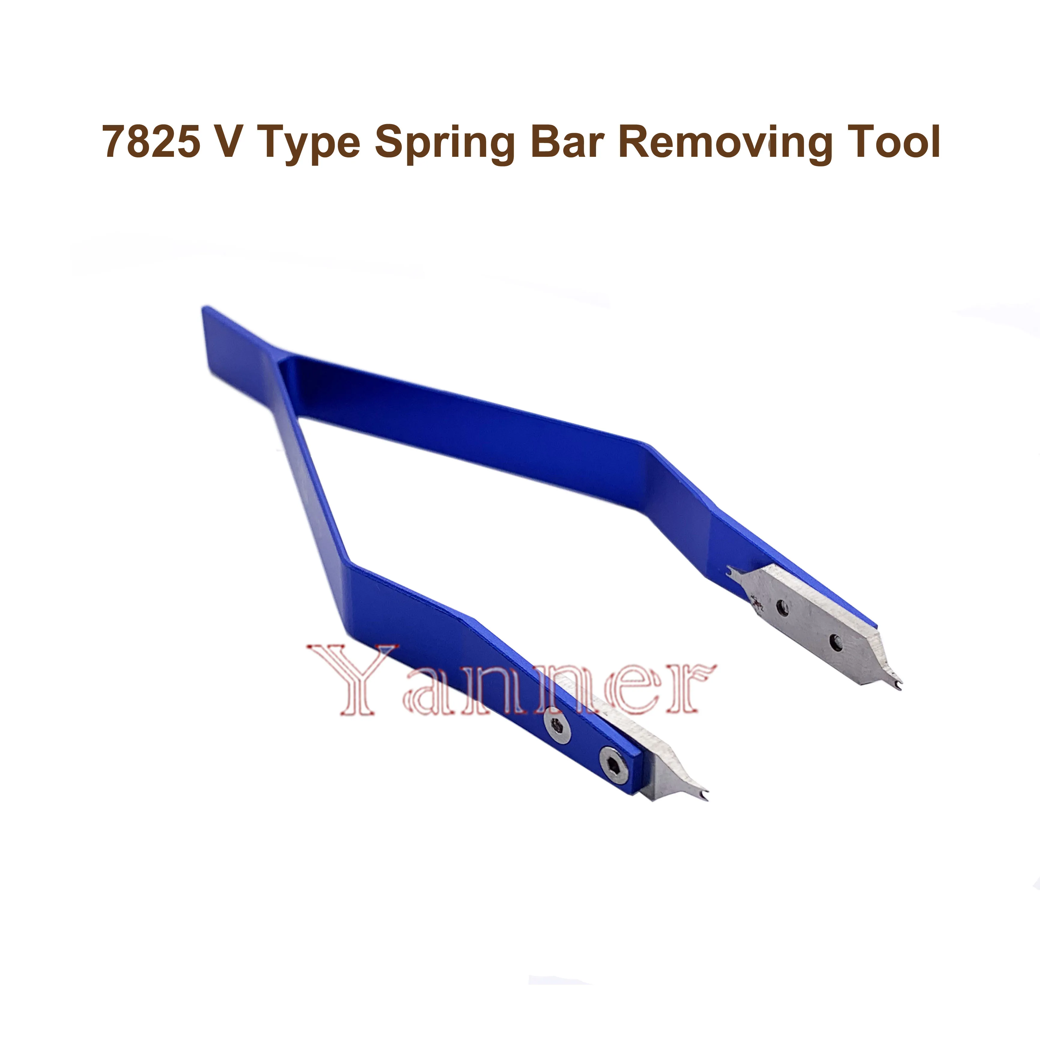 Professionelles Federsteg-Entfernungswerkzeug für Rlx-Edelstahl 7825, V-Typ, Rlx-Uhrenfedersteg-Pinzette für die Uhrenreparatur