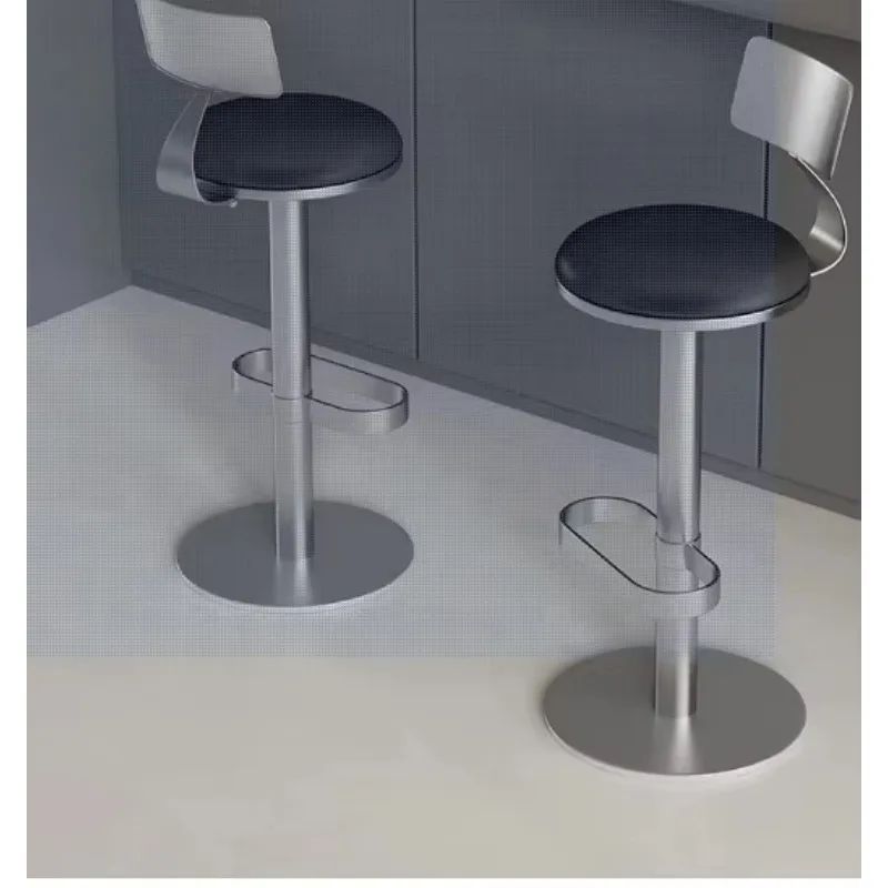 Sedia da Bar Creativa con Poggiapiedi Alto per Caffetterie e Negozi di Tè al Latte
