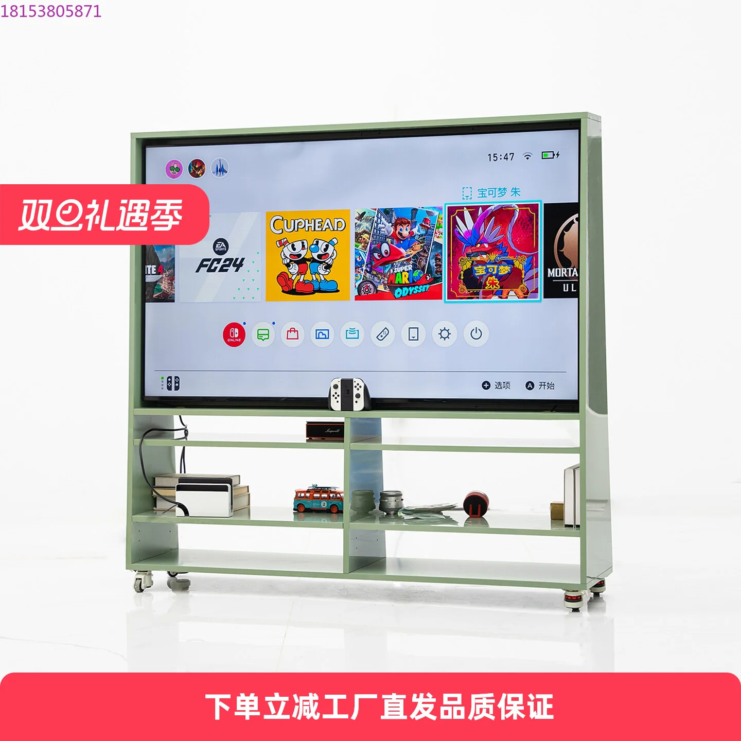 

Шкаф для телевизора из массива дерева, передвижной многофункциональный шкаф для хранения, современная простая гостиная от пола до пола