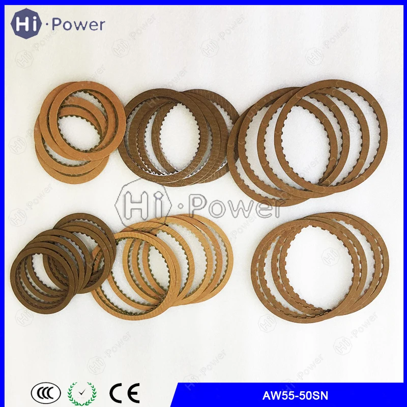 AW55-50SN AW55-51SN AF23 AF33 Transmission Clutch Plate Friction Kit For Volvo Opel Gearbox Car Accessories Gearbox Disc Kit