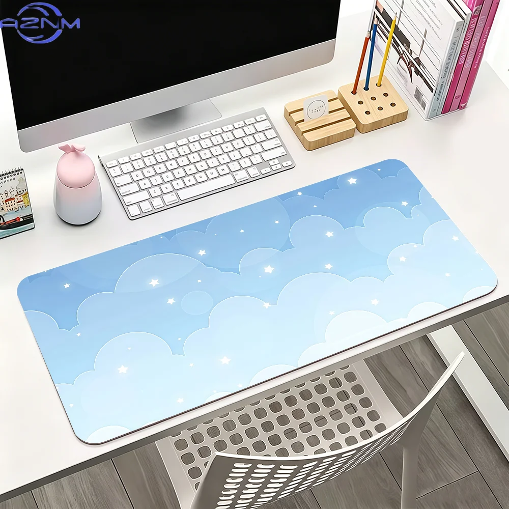 Light Blue & Pink Cloud Patter - Gaming Keyboard Blue review and price