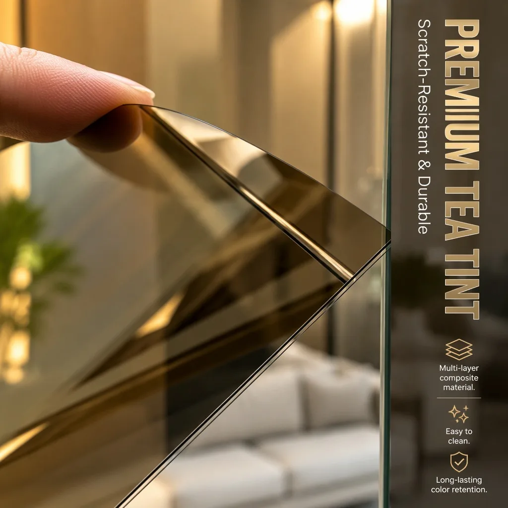Silver Reflective Privacy Window Film 90x300cm Static Cling Removable Heat Control UV Protection for Home Office Glass