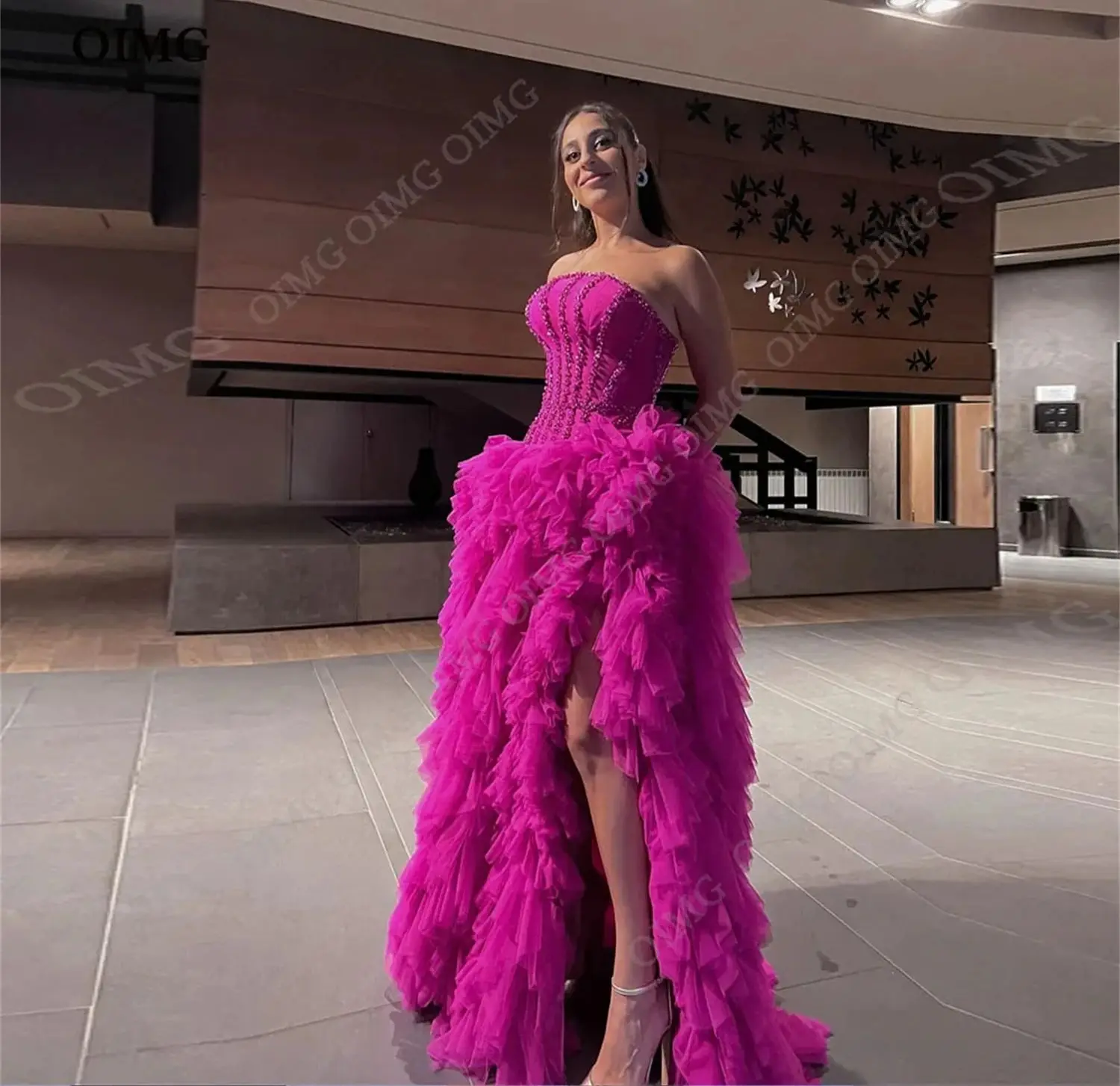 Vestido de noche de cóctel para mujer, vestidos para graduación, vestido de baile en capas personalizado, vestidos largos para eventos especiales, decoración con purpurina