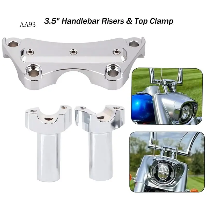 

AA-3.5Inch Straight Handlebar Riser Top Clamp For 1Inch Bar Dyna Sportster Softail