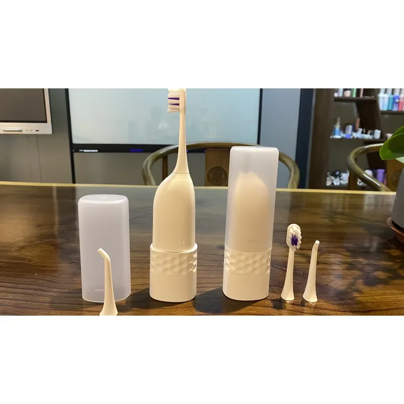 【CHIMU HOME】 Portable 2-in-1 Sonic Electric Toothbrush and Oral Irrigator Combo Water Flosser for