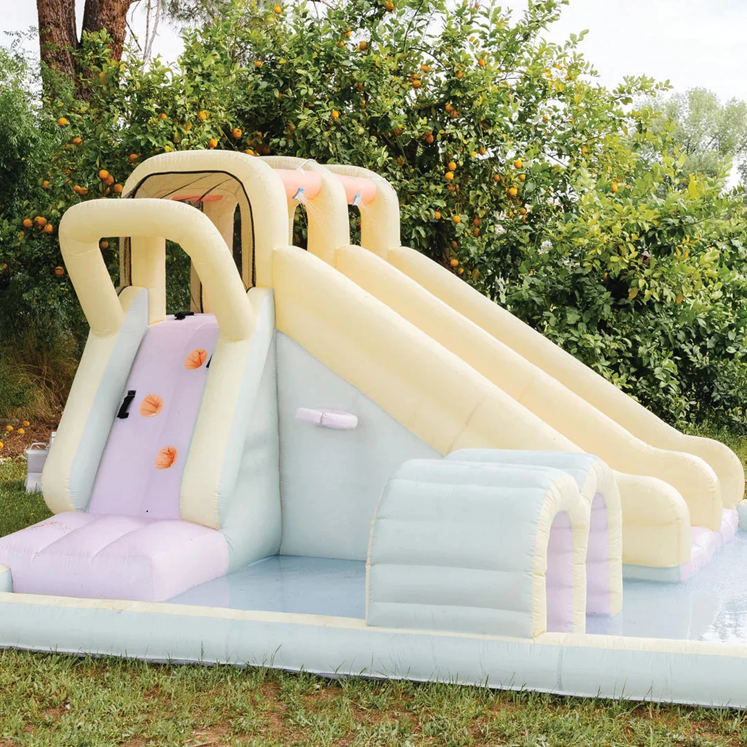 

Customized Grade Smol Splash With Slide Inflatable Bounce House Jumping Castle Kids Pool Ball Pit Children Outdoor Water Play