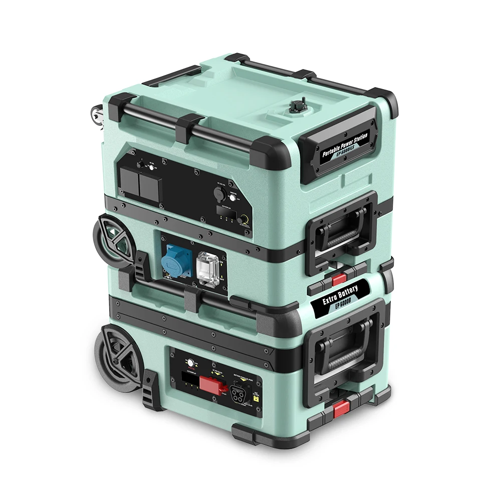 5000 Watt Home Solar Power Station UPS  AC DC Portable Power Generator Outdoor Power Bank  Solar Generator