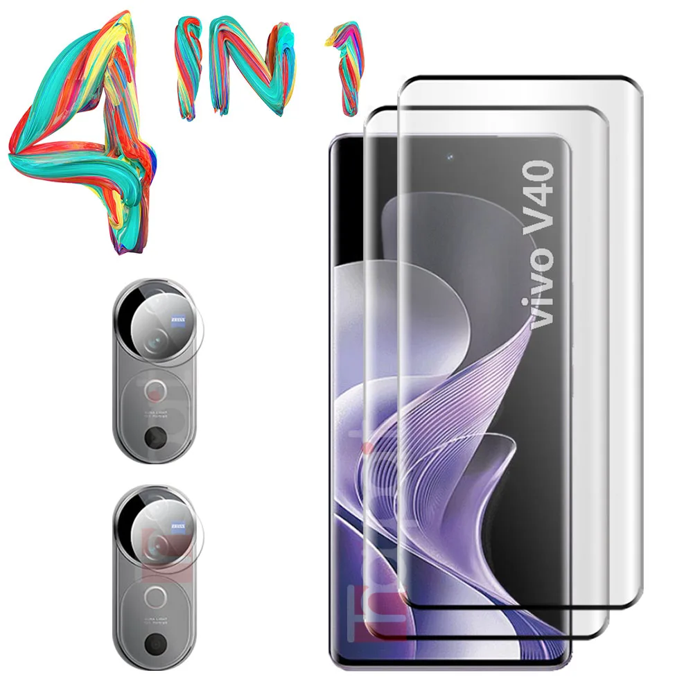 

3D Tempered Glass For VIVO V40 Screen Protector Camera Lens Film Glass Protective
