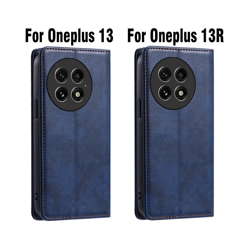OnePlus 13 13S 13R 13T Phone Holster For OnePlus 13 Case Leather Etui OnePlus 13R Cover Book Shell OnePlus 13T 13S 5G Flip Coque